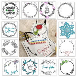 ADVENTSKALENDER 21. Dezember - Stickserie - ITH Kerzenteppich Tasche